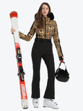 GS Gsou Snow Women's Faux Fur One Piece Ski Suit